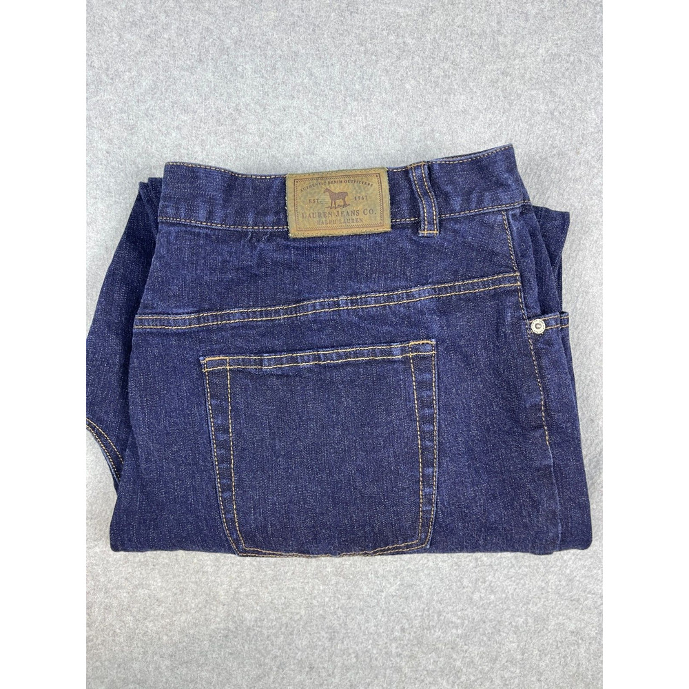 Lauren Ralph Lauren Jeans Womens 16 Measures 37x29 Blue Classic Straight